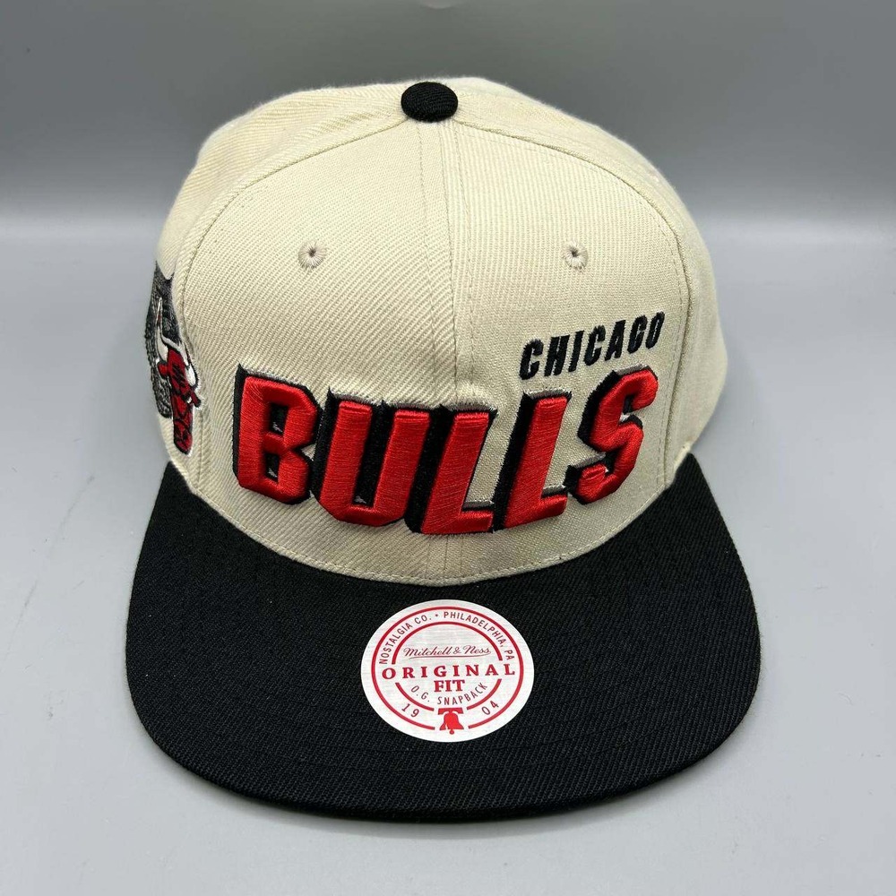 Chicago Bulls Hat Men NBA Draft 1996 Shadow Mitchell & Ness Snap Back Cap New